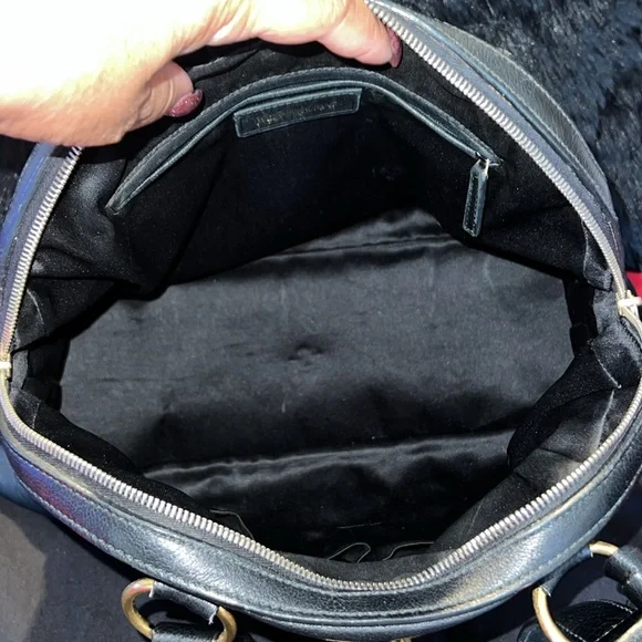 Yves Saint Laurent Black and Gold Satchel with Wallet * PRICE FIRM* - Picture 9 of 16